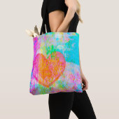 Tote Bag Coeur Boho (De près)