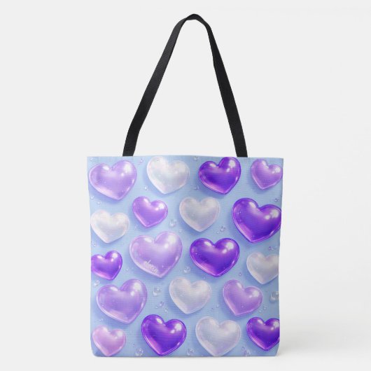 Tote Bag Cœur bulle (Devant)