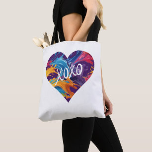 Tote Bag Coeur coloré XOXO-