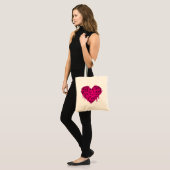 Tote Bag coeur d'amorce (Devant (modèle))