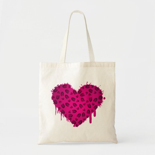 Tote Bag coeur d'amorce (Devant)