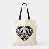 Tote Bag Coeur d'amour Panda (Dos)
