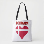 Tote Bag Coeur danois (Devant)