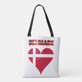 Tote Bag Coeur danois (Dos)