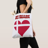 Tote Bag Coeur danois (De près)