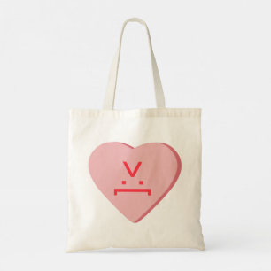 Tote Bag Coeur de bonbons - Visage diabolique