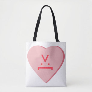 Tote Bag Coeur de bonbons - Visage diabolique