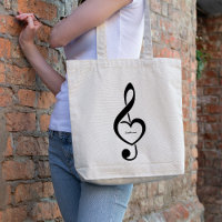 Cœur de clé de sol Note de musique Personnalisé
