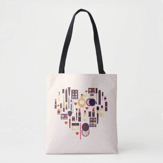 Tote Bag Coeur de Comestics (Devant)