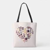 Tote Bag Coeur de Comestics (Dos)