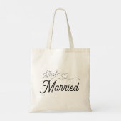 Tote Bag Cœur de jeunes mariés (Dos)