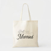 Tote Bag Cœur de jeunes mariés (Devant)