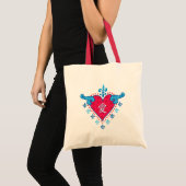 Tote Bag Coeur de l'amour (chinois) (Devant (produit))