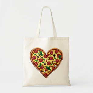 Tote Bag Coeur de pizza