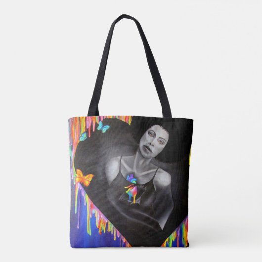 Tote Bag Coeur de Technicolor (Dos)