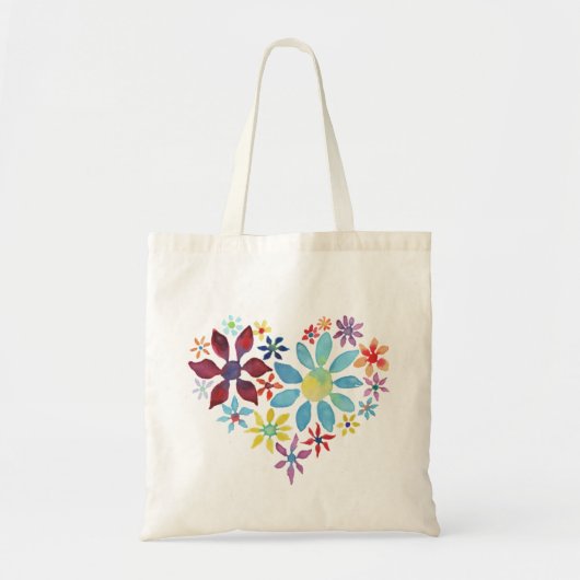 Tote Bag Coeur des fleurs (Devant)