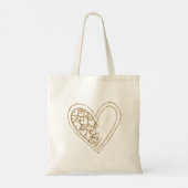 Tote Bag Coeur d'or (Dos)