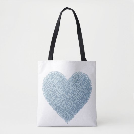 Tote Bag Coeur doux | Saupoudrer bébé (Devant)