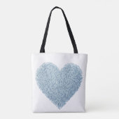Tote Bag Coeur doux | Saupoudrer bébé (Dos)