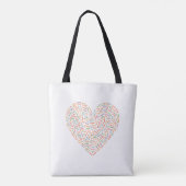 Tote Bag Coeur doux | Saupoudrer bébé (Dos)