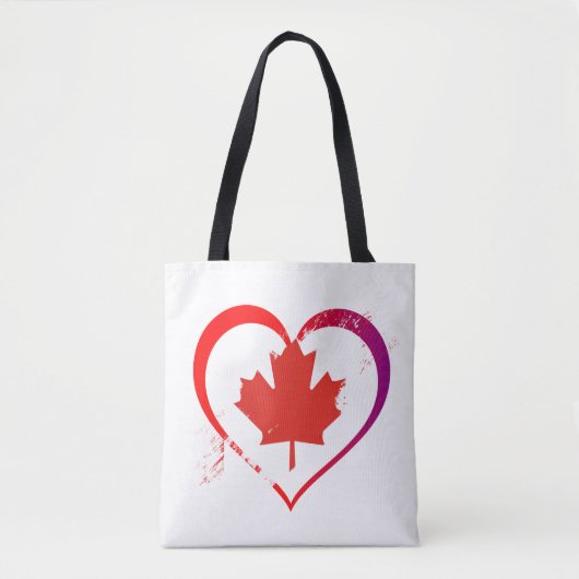 Tote Bag Coeur du Canada (Devant)