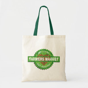 Tote Bag Coeur du marché d'agriculteurs