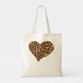 Tote Bag Coeur Empreinte de léopard de Cute Cheetah (Dos)
