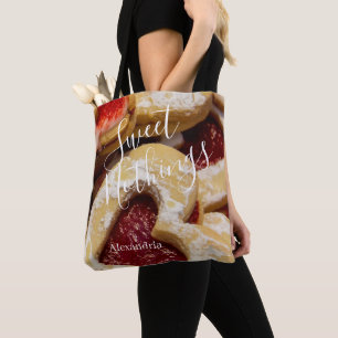 Tote Bag Coeur En Forme De Coeur Cookie Photo Sweet Nothing