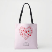 Tote Bag Coeur en points (Devant)