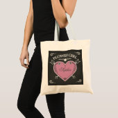 Tote Bag Coeur et flèches de tableau de demoiselle de (Devant (produit))