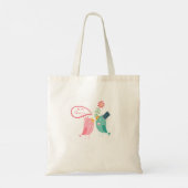 Tote Bag Coeur et Inséparables mignons Soyez ma Saint-Valen (Dos)