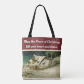 Tote Bag Coeur Et Maison De Noël (Dos)
