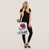 Tote Bag Coeur et stéthoscope Grand Monogramme Fourre-tout (Sur le modèle)