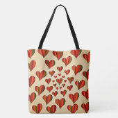 Tote Bag Cœur Fuseau (Dos)