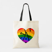 Tote Bag Coeur gay (Dos)