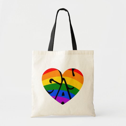 Tote Bag Coeur gay (Devant)