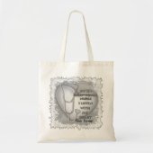 Tote Bag Cœur gris infirmière exceptionnelle (Devant)