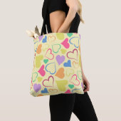 Tote Bag coeur ludique (De près)