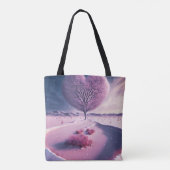 Tote Bag Coeur lumineux de la nuit (Dos)