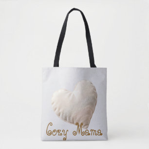 Tote Bag Cœur Minimaliste Douillet de Maman Jeté