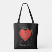 Tote Bag Coeur réparé (Dos)