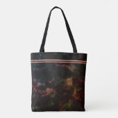 Tote Bag Coeur rose avec Fourre-tout Rose (Dos)