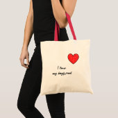 Tote Bag Coeur rouge (Devant (produit))