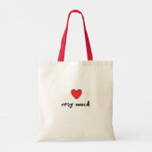 Tote Bag Coeur rouge (Dos)
