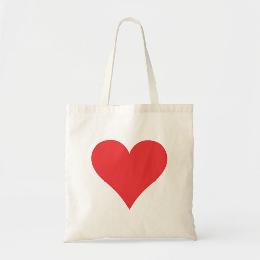 Tote Bag Coeur rouge (Devant)
