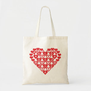 Tote Bag COEUR rouge des coeurs