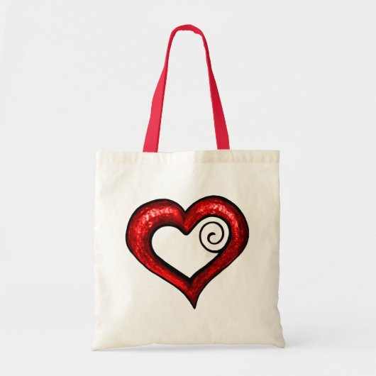 Tote Bag Coeur roux (Devant)