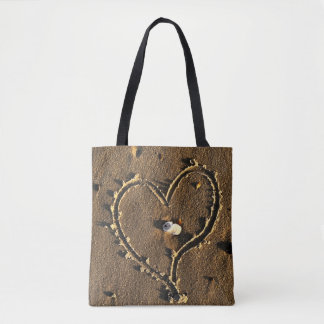 Tote Bag Coeur sur Fourre-tout