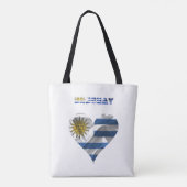 Tote Bag Coeur uruguayen (Dos)