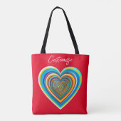 Tote Bag Coeur valentin multicolore Thunder_Cove (Dos)